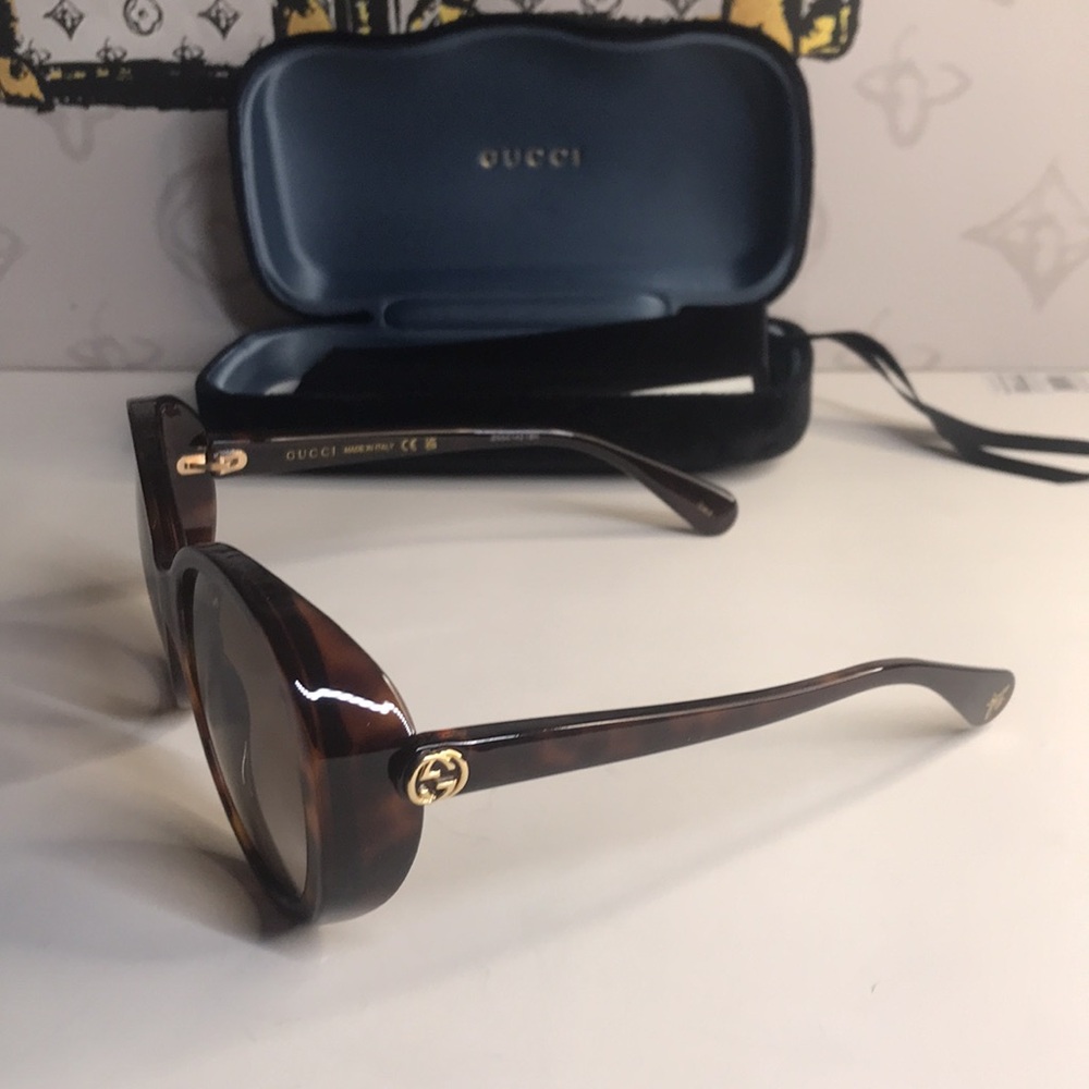 New Authentic Gucci Brown Sunglasses GG0368s 002 - Picture 6 of 13
